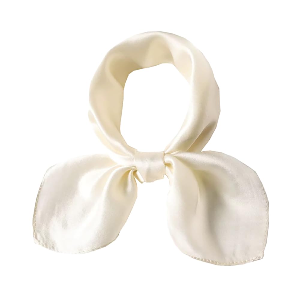 100% Silk Square Scarf for Hair-25.6" Women Men Neckerchief & Headscarf