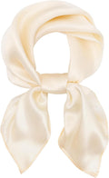 Ciormis 100% Mulberry Silk Scarf-Women's 21''/27''Square Silk Hair Head Scarf Neckerchief with Gift Packaged