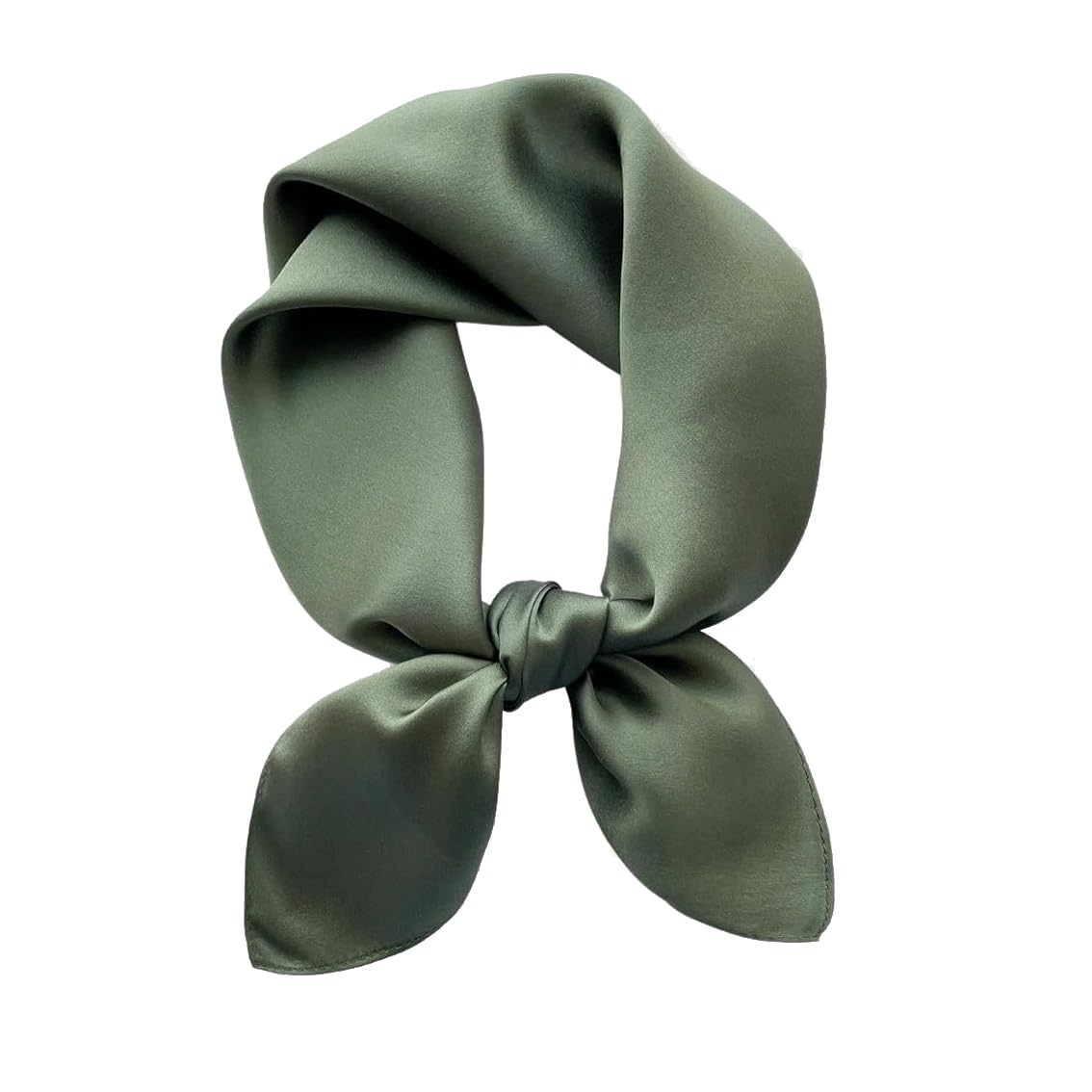 100% Silk Square Scarf for Hair-25.6" Women Men Neckerchief & Headscarf