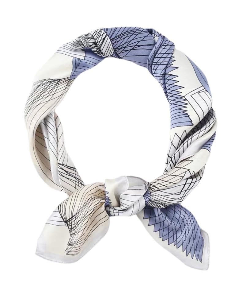 100% Silk Square Scarf for Hair-25.6" Women Men Neckerchief & Headscarf