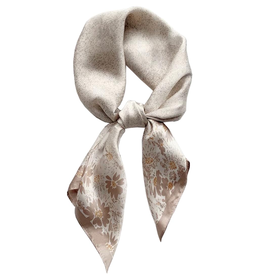 100% Silk Square Scarf for Hair-25.6" Women Men Neckerchief & Headscarf