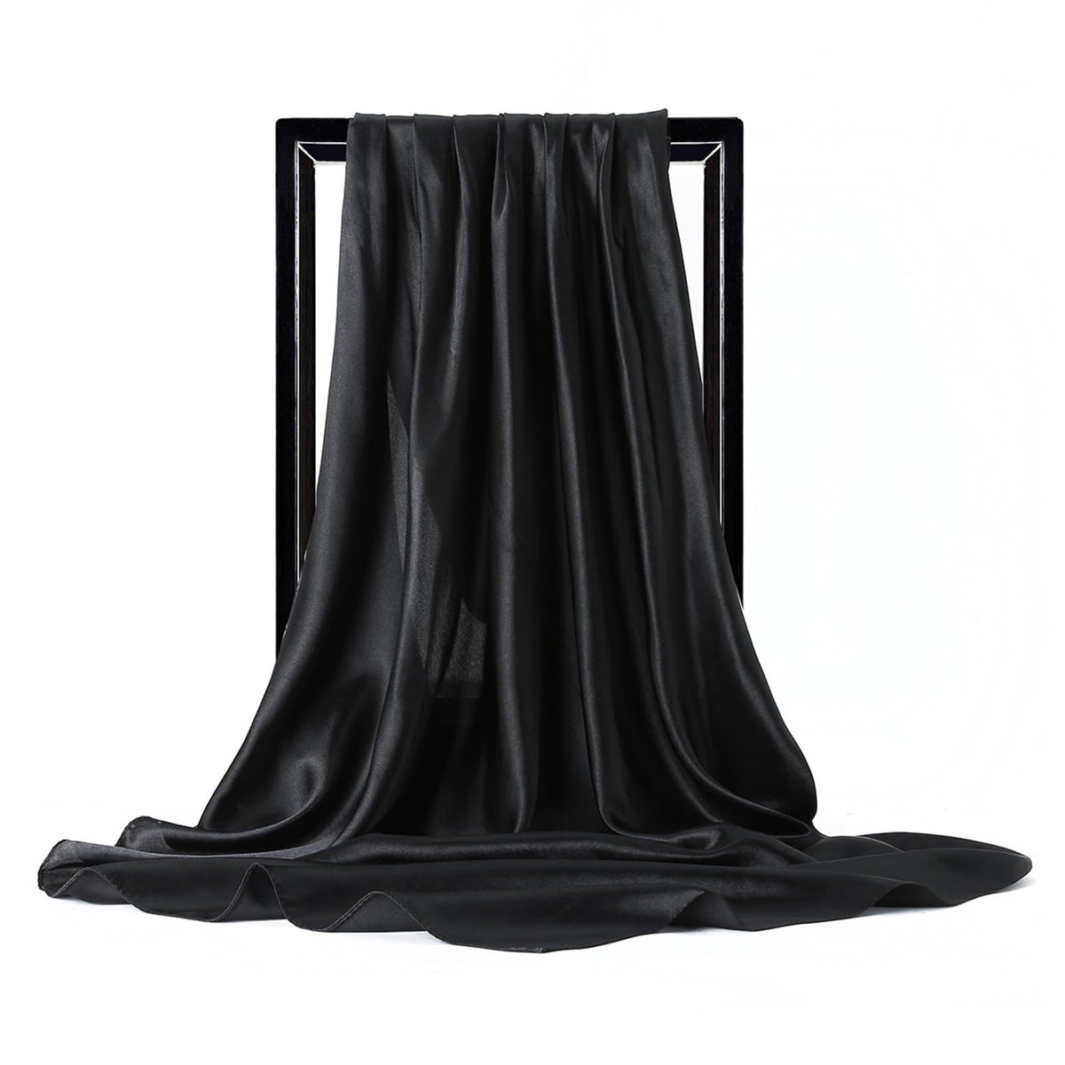 vimate 35" Square Silk Like Head Scarf - Women's Fashion Satin Scarf Bandana for Hair Wrapping at Night.