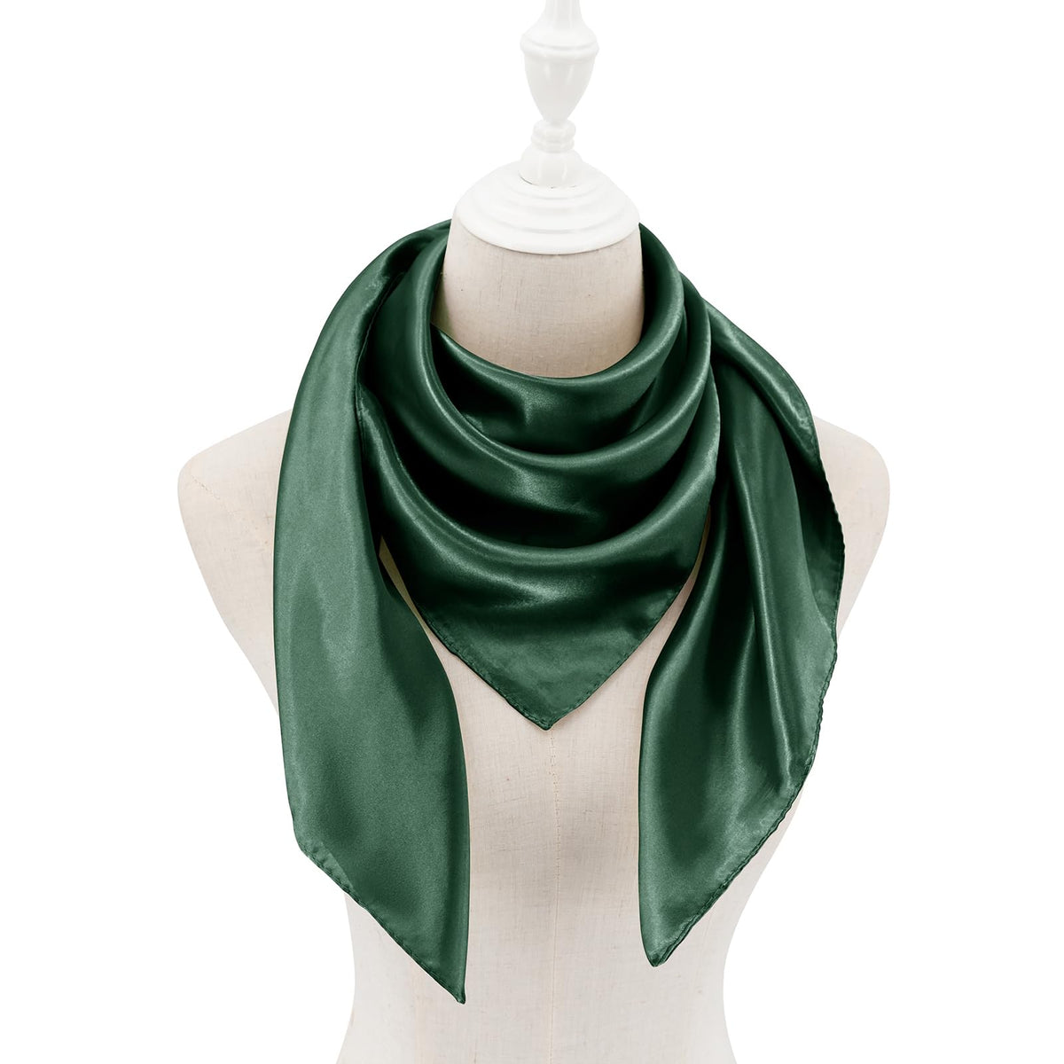 vimate 35" Square Silk Like Head Scarf - Women's Fashion Satin Scarf Bandana for Hair Wrapping at Night.