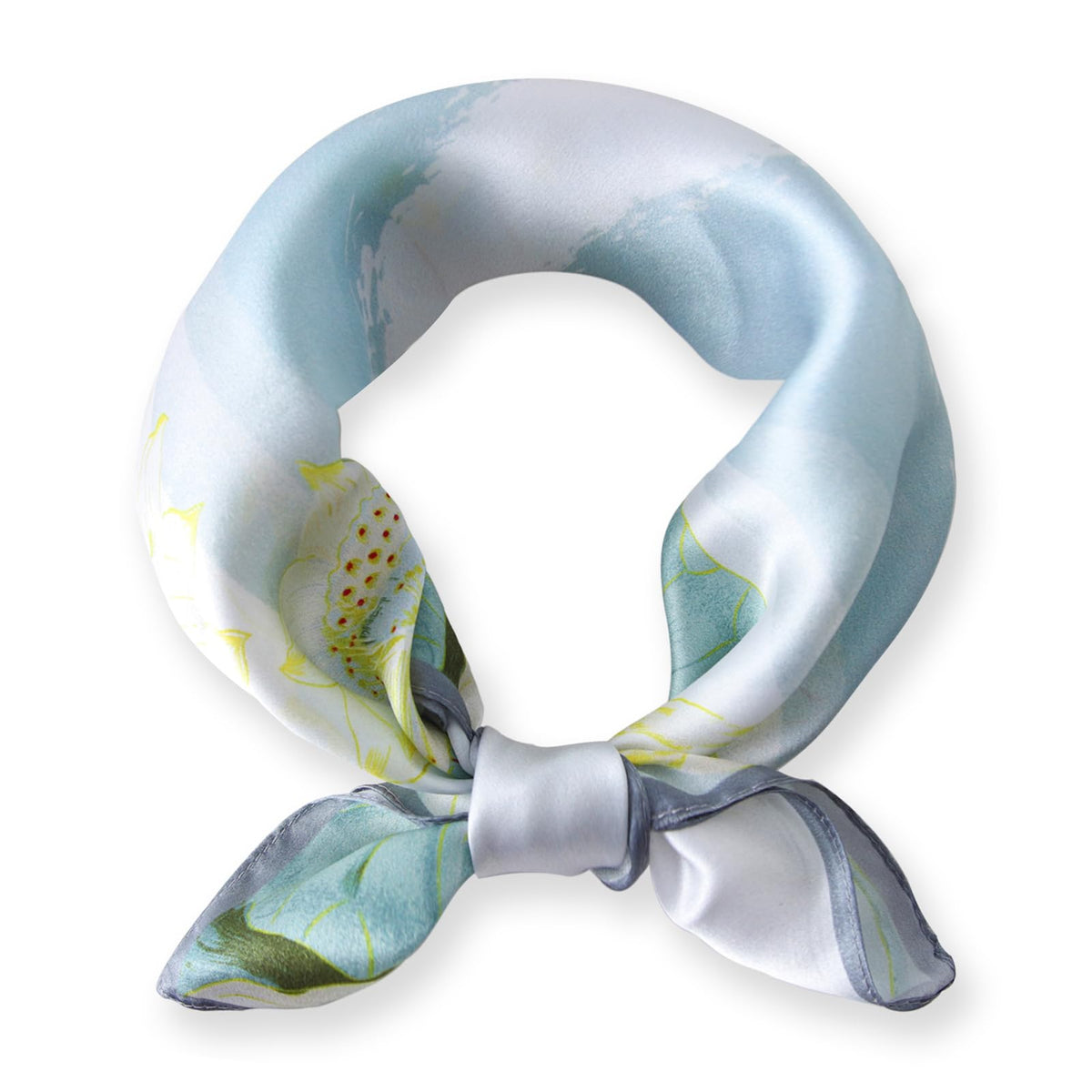 Ciormis 100% Mulberry Silk Scarf-Women's 21''/27''Square Silk Hair Head Scarf Neckerchief with Gift Packaged