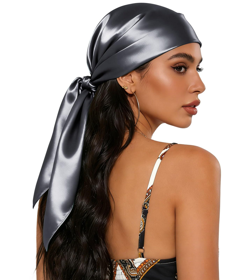 Sumolux Head Hair Scarf for Women 35" Like Satin Silk Hair Wrapping Bandana