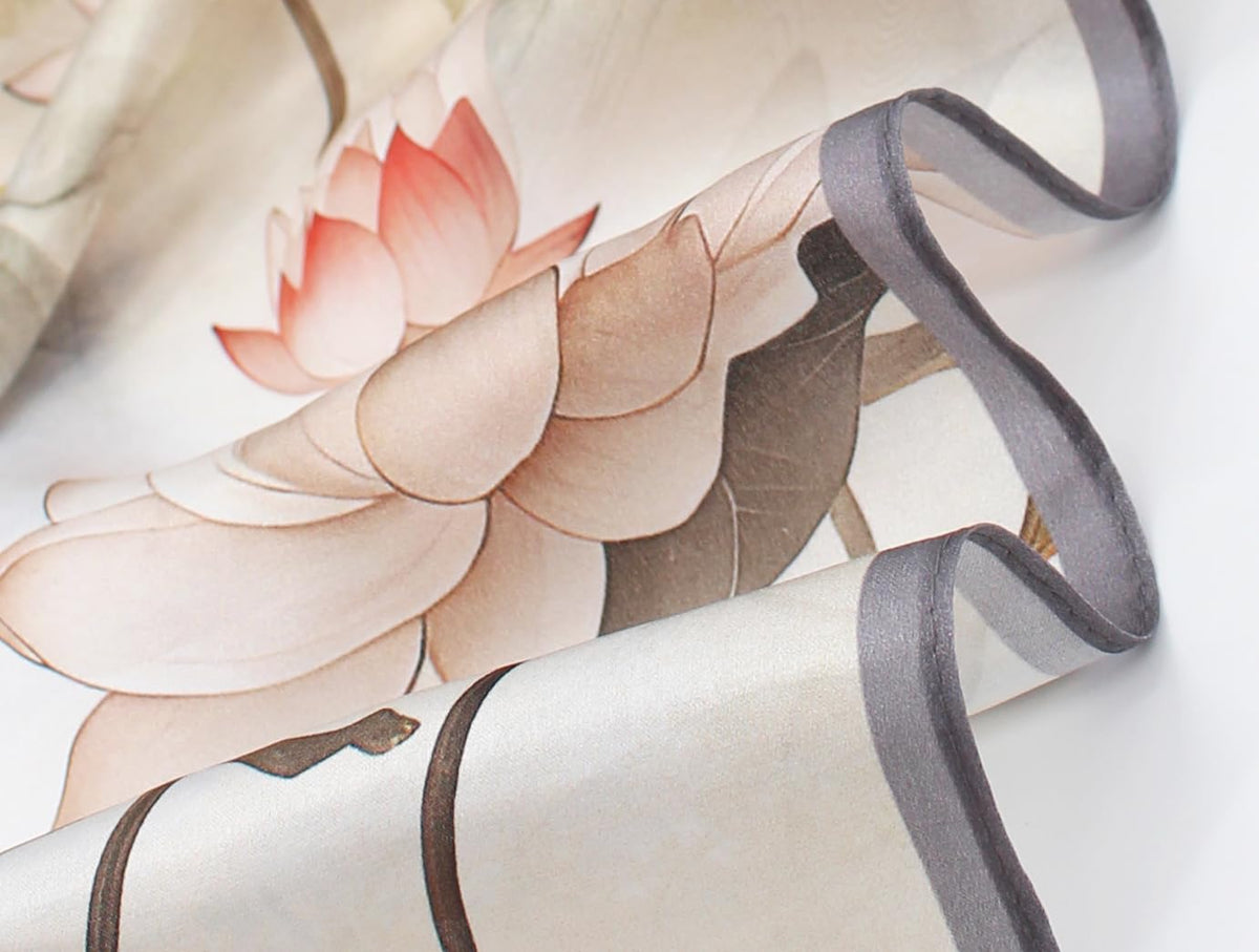 100% Silk Square Scarf for Hair-25.6" Women Men Neckerchief & Headscarf