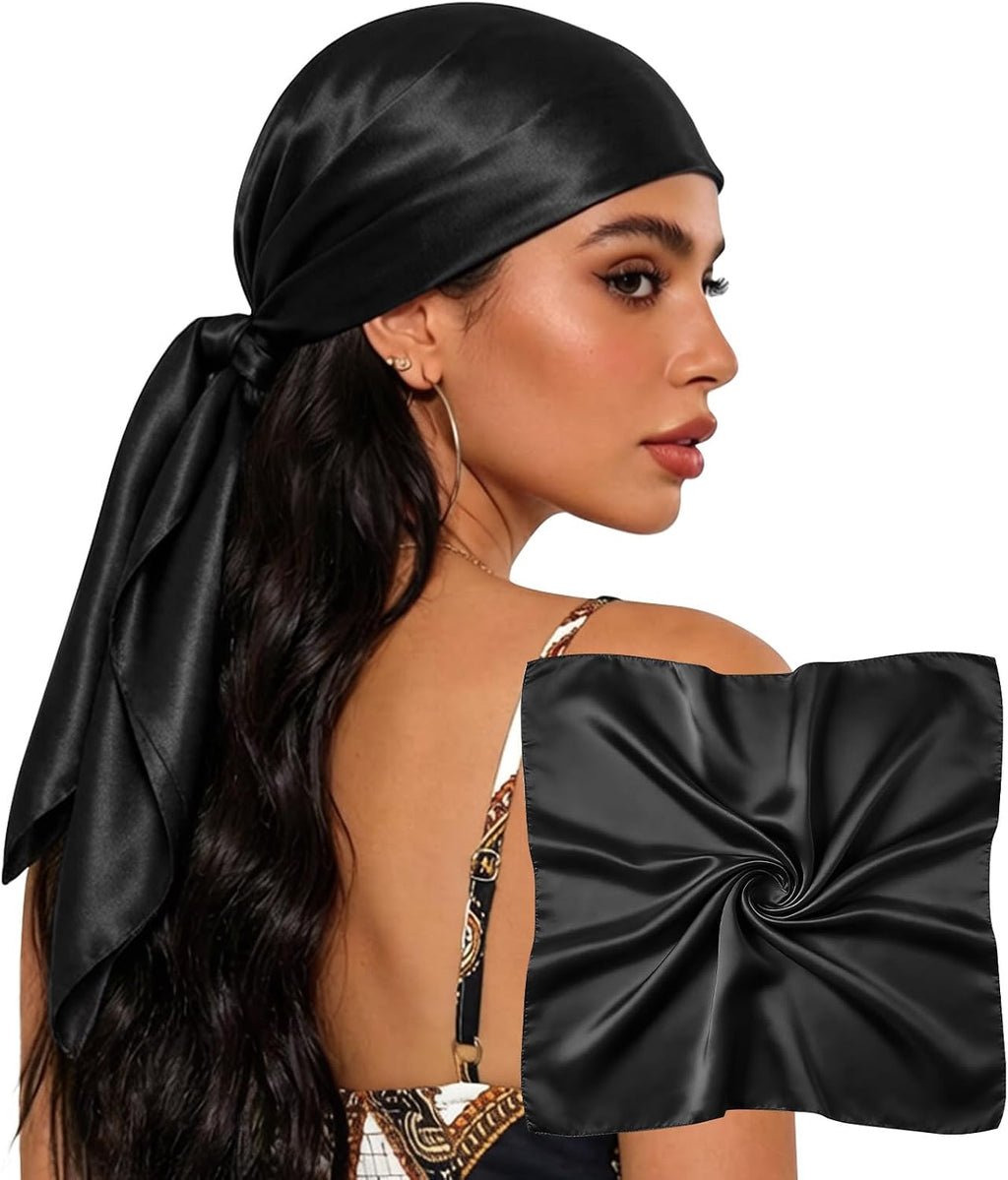 Sumolux Head Hair Scarf for Women 35" Like Satin Silk Hair Wrapping Bandana