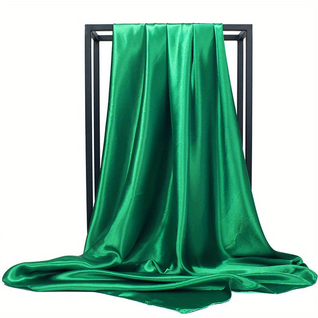 vimate 35" Square Silk Like Head Scarf - Women's Fashion Satin Scarf Bandana for Hair Wrapping at Night.