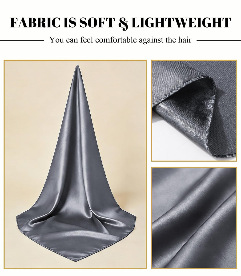 Sumolux Head Hair Scarf for Women 35" Like Satin Silk Hair Wrapping Bandana