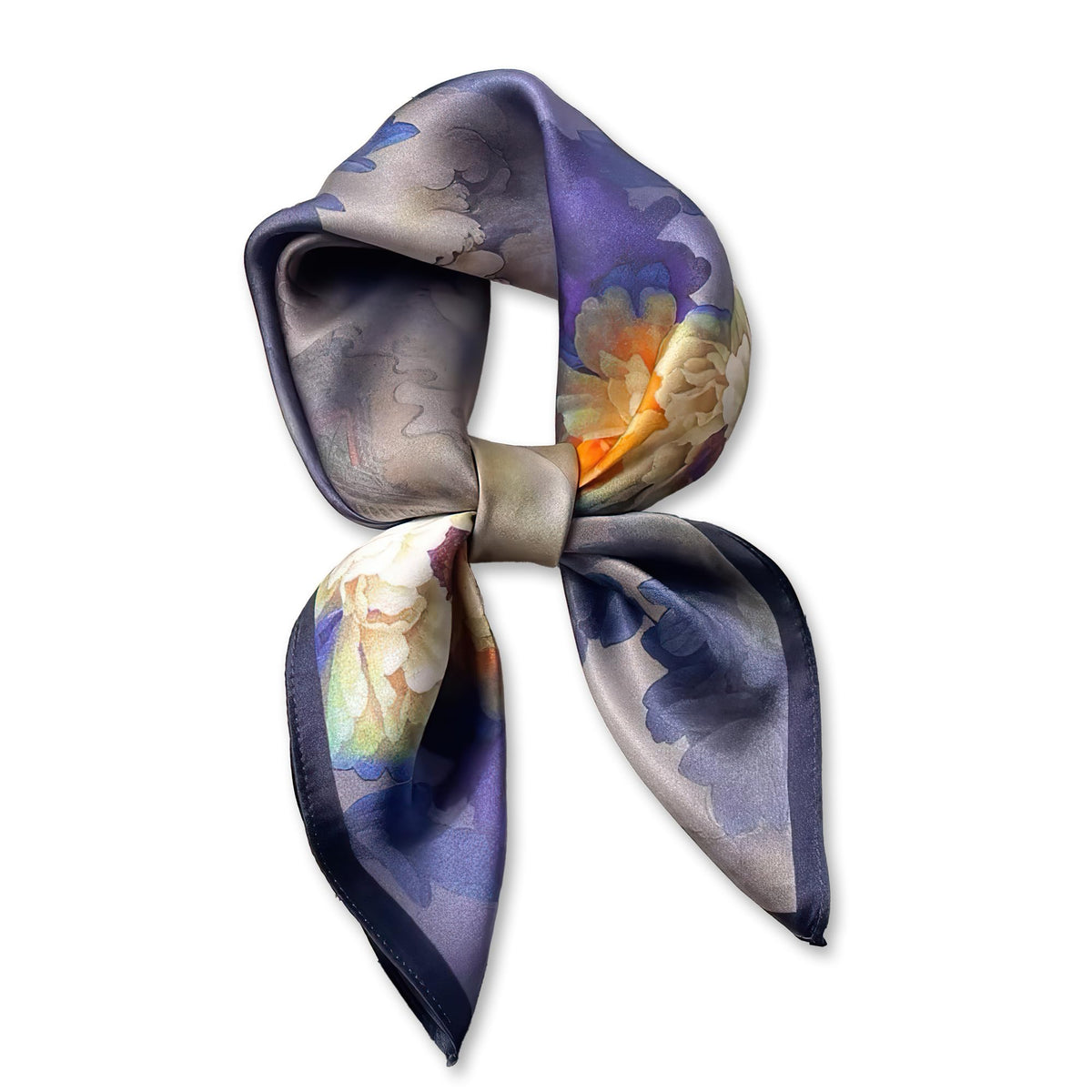 Ciormis 100% Mulberry Silk Scarf-Women's 21''/27''Square Silk Hair Head Scarf Neckerchief with Gift Packaged