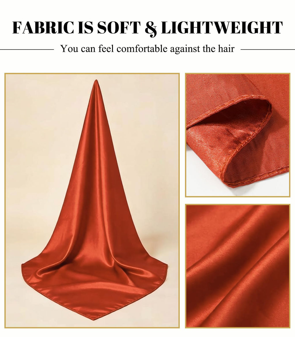 Sumolux Head Hair Scarf for Women 35" Like Satin Silk Hair Wrapping Bandana
