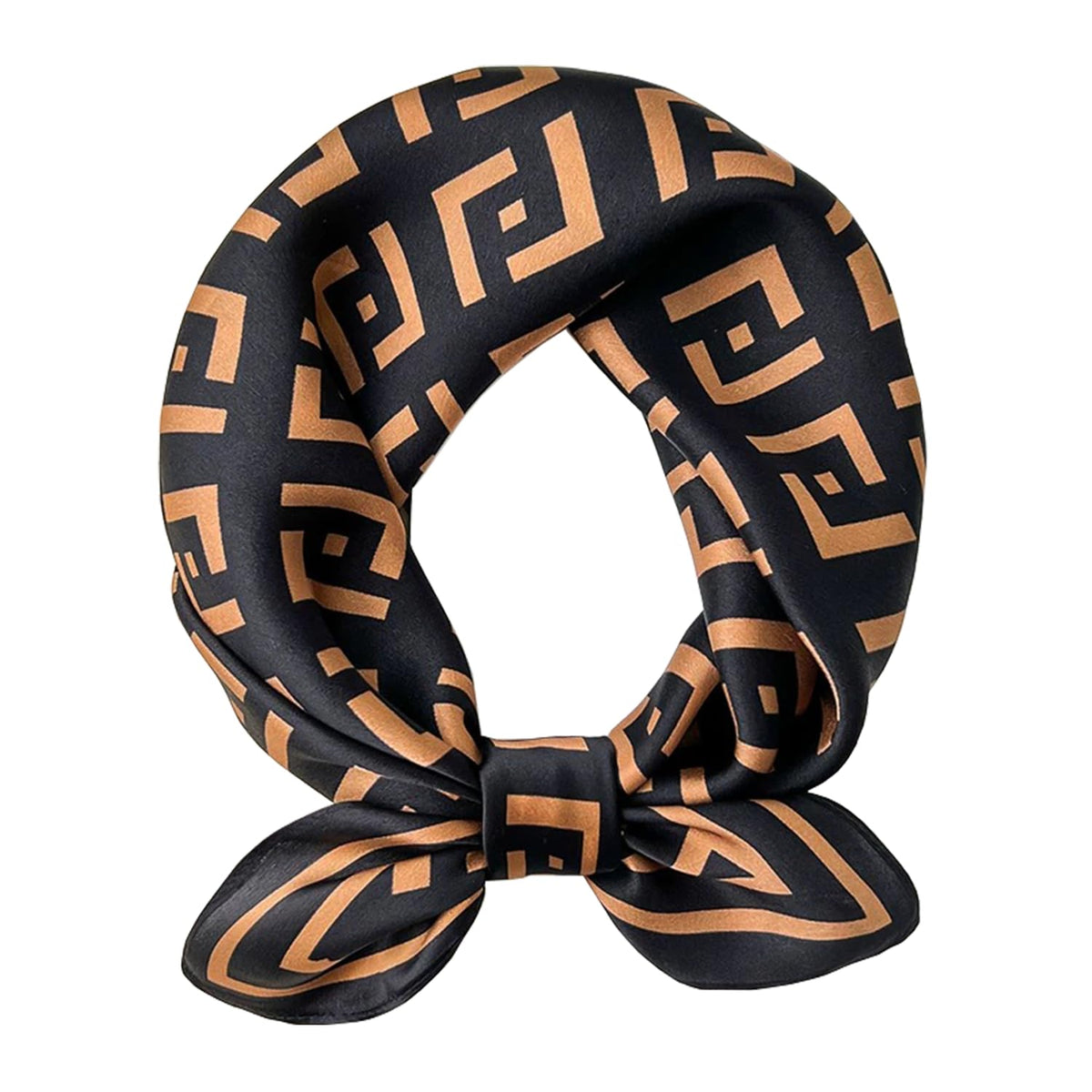 100% Silk Square Scarf for Hair-25.6" Women Men Neckerchief & Headscarf