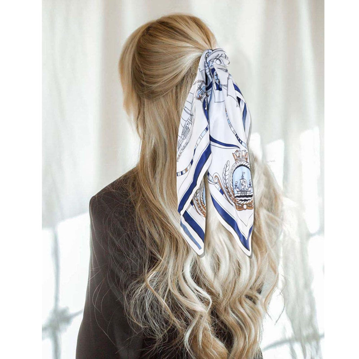 Ciormis 100% Mulberry Silk Scarf-Women's 21''/27''Square Silk Hair Head Scarf Neckerchief with Gift Packaged