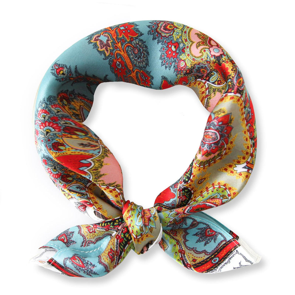 Ciormis 100% Mulberry Silk Scarf-Women's 21''/27''Square Silk Hair Head Scarf Neckerchief with Gift Packaged