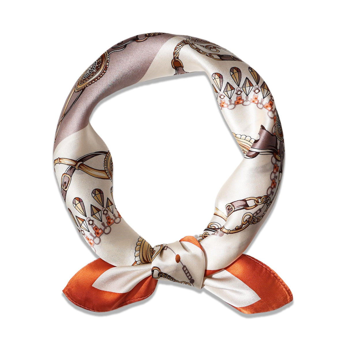 Ciormis 100% Mulberry Silk Scarf-Women's 21''/27''Square Silk Hair Head Scarf Neckerchief with Gift Packaged