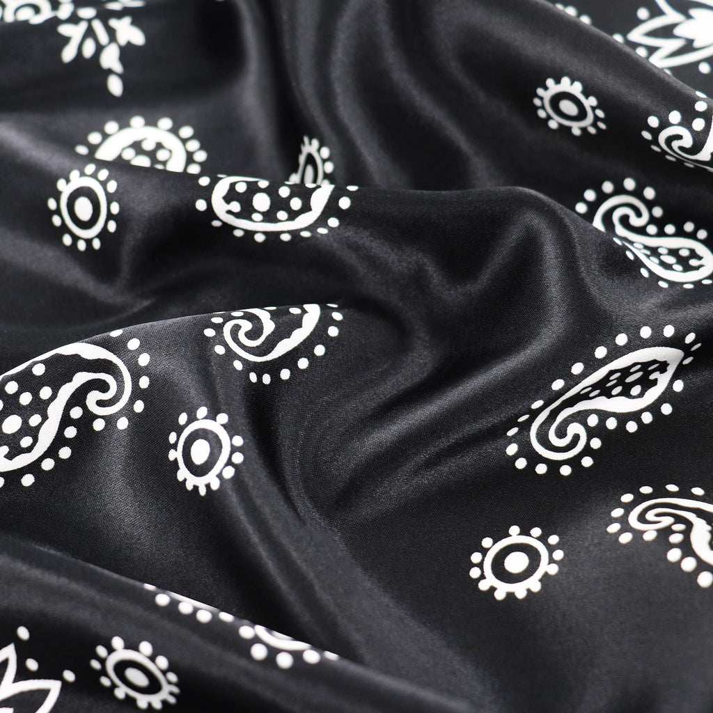 vimate 35" Square Silk Like Head Scarf - Women's Fashion Satin Scarf Bandana for Hair Wrapping at Night.