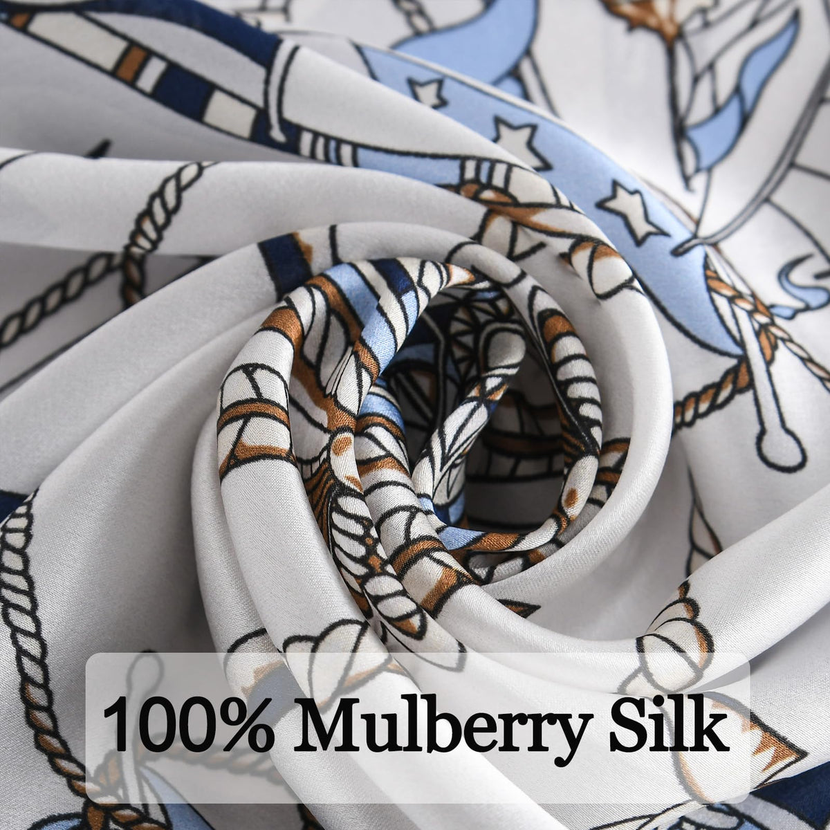 Ciormis 100% Mulberry Silk Scarf-Women's 21''/27''Square Silk Hair Head Scarf Neckerchief with Gift Packaged