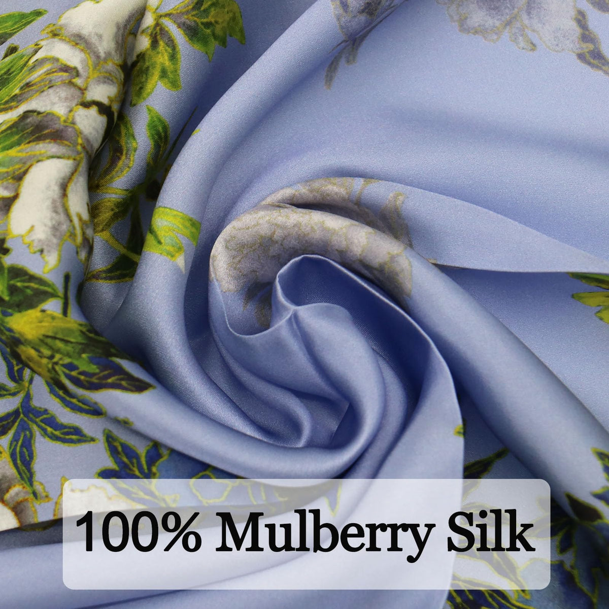 Ciormis 100% Mulberry Silk Scarf-Women's 21''/27''Square Silk Hair Head Scarf Neckerchief with Gift Packaged