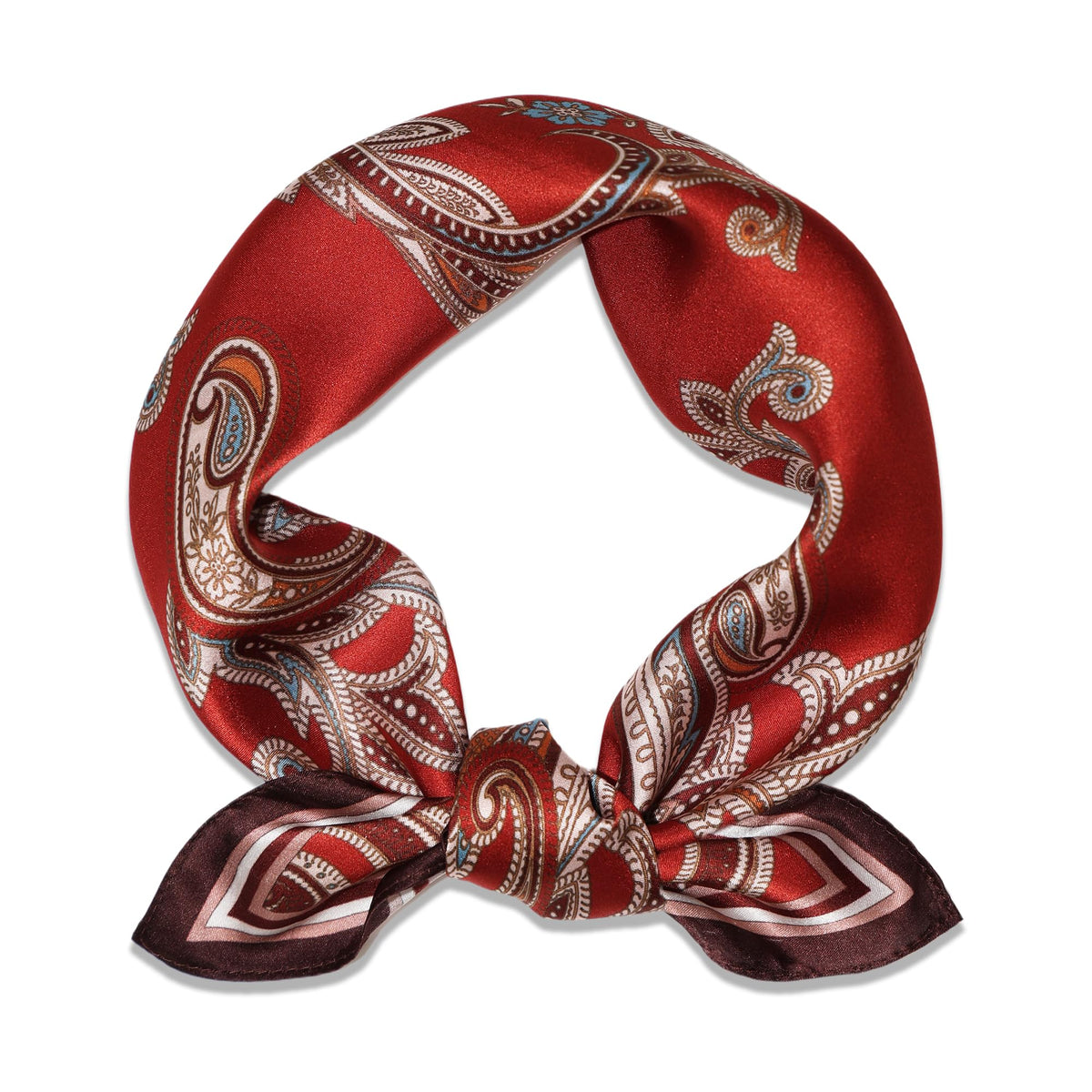 Ciormis 100% Mulberry Silk Scarf-Women's 21''/27''Square Silk Hair Head Scarf Neckerchief with Gift Packaged