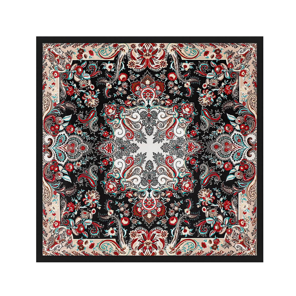vimate 35" Square Silk Like Head Scarf - Women's Fashion Satin Scarf Bandana for Hair Wrapping at Night.